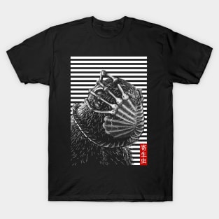 Animal Illustration - Monkey Attacked by Facehugger T-Shirt